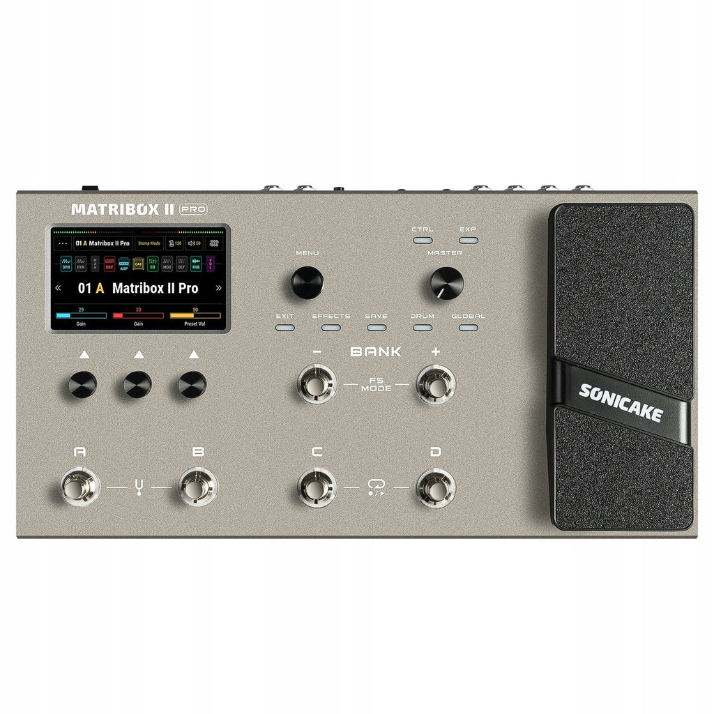 SONICAKE Matribox II Pro QME-200 multiefekt gitarowy/basowy, IR/ looper