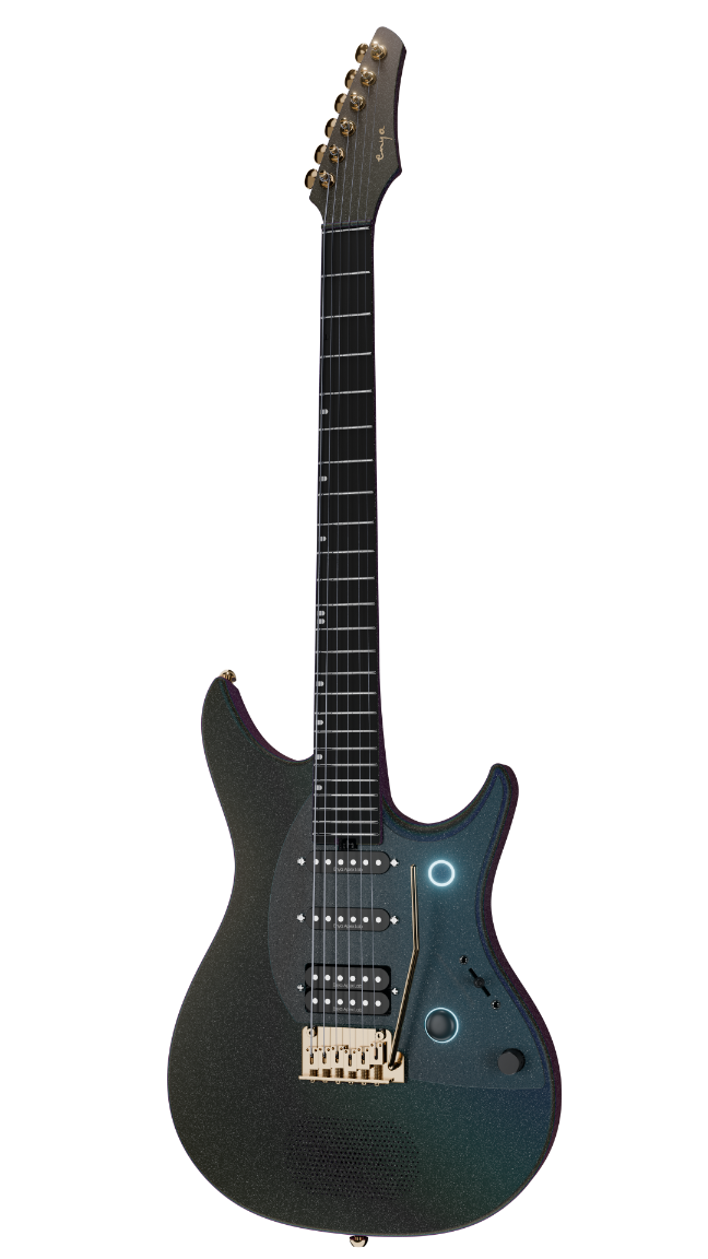ENYA Inspire Pro AL – Black  gitara elektryczna karbon smart z efektami