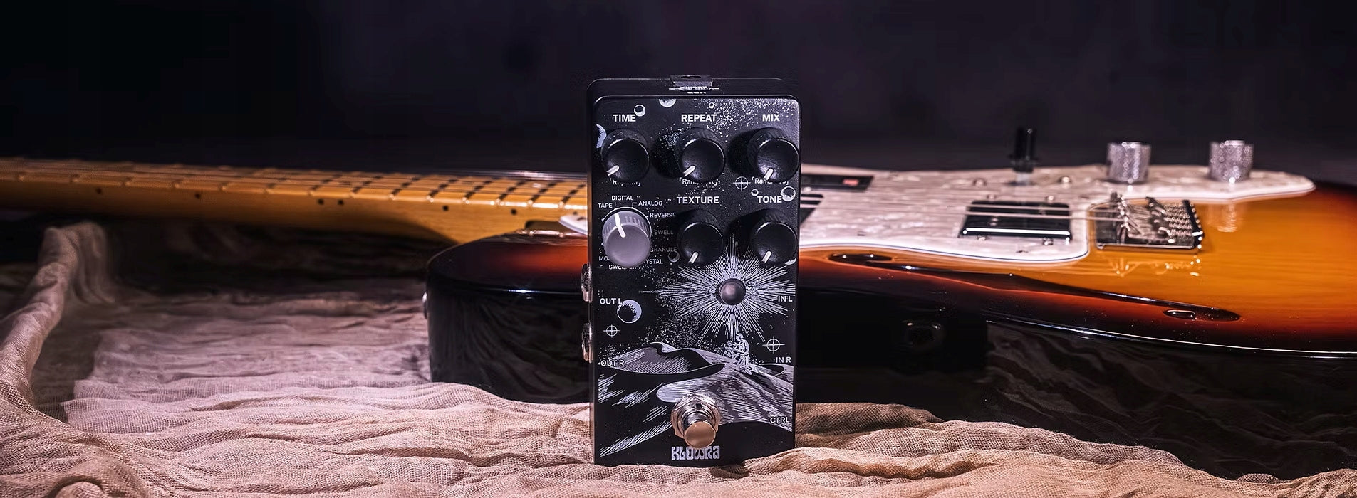 Klowra Everlast Delay stereofoniczny efekt delay z 9 typami opóźnienia