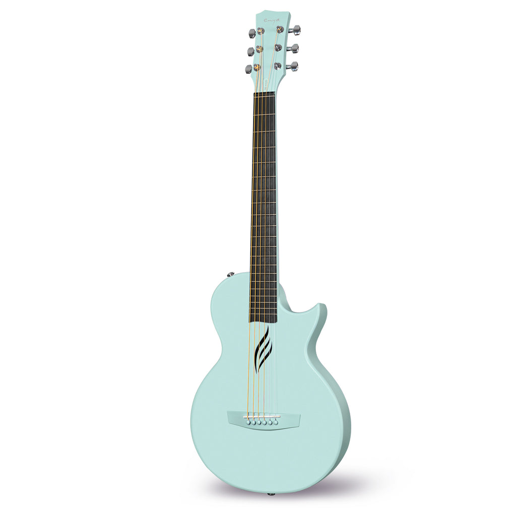 ENYA NOVA GO Blue gitara akustyczna włókno węglowe podróżna zestaw