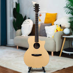 ENYA EGA-X0 - Natural gitara akustyczna HPL zestaw