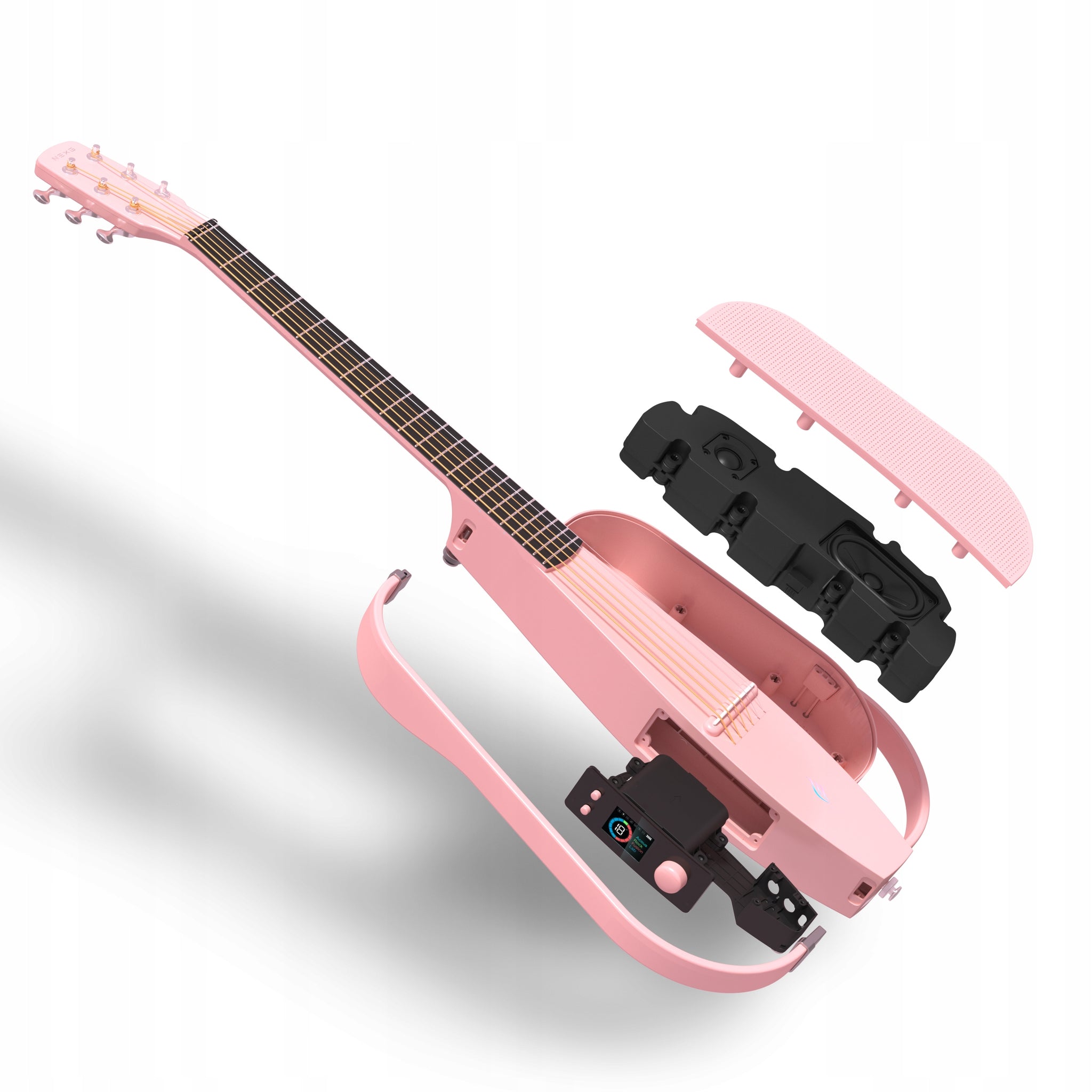 ENYA NEXG SE Pink gitara elektroakustyczna karbon z efektami i głośnikiem