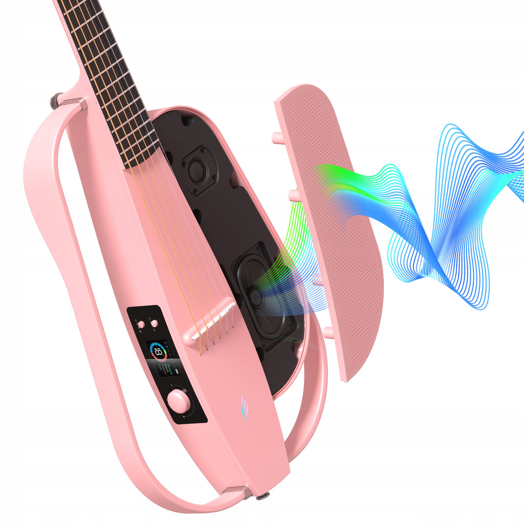 ENYA NEXG SE Pink gitara elektroakustyczna karbon z efektami i głośnikiem
