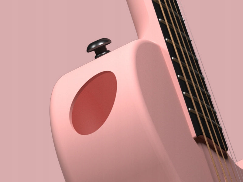 ENYA NOVA GO MINI Pink gitara akustyczna włókno węglowe podróżna zestaw
