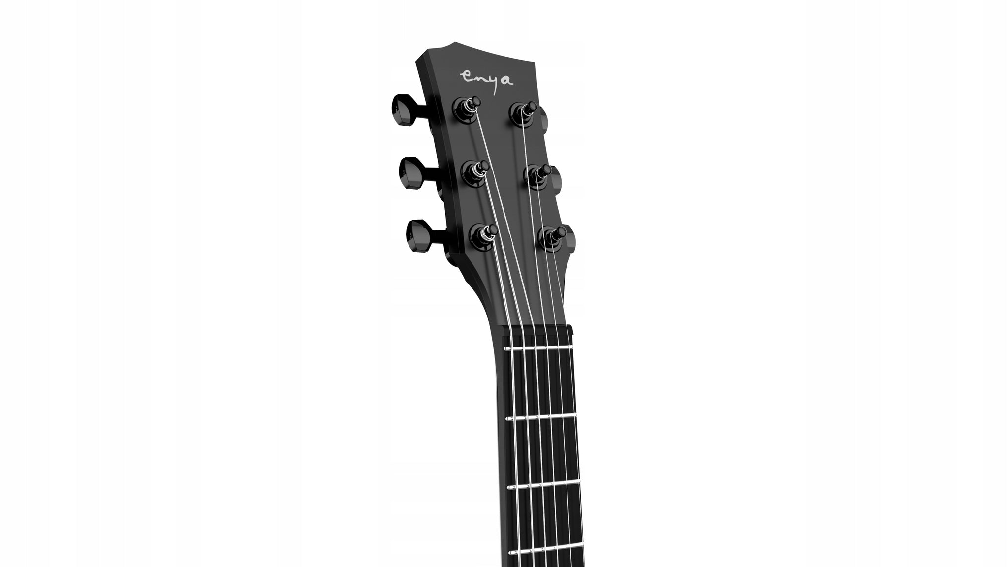 ENYA NOVA GO SONIC - Black gitara elektryczna karbon inteligentna zestaw