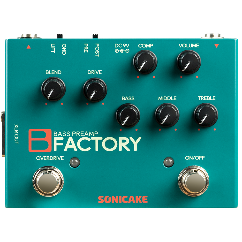 SONICAKE B Factory QDS-05 – basowy preamp / DI z kompresją, overdrive i korekcją 3-band EQ