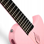 ENYA NOVA GO MINI Pink gitara akustyczna włókno węglowe podróżna zestaw