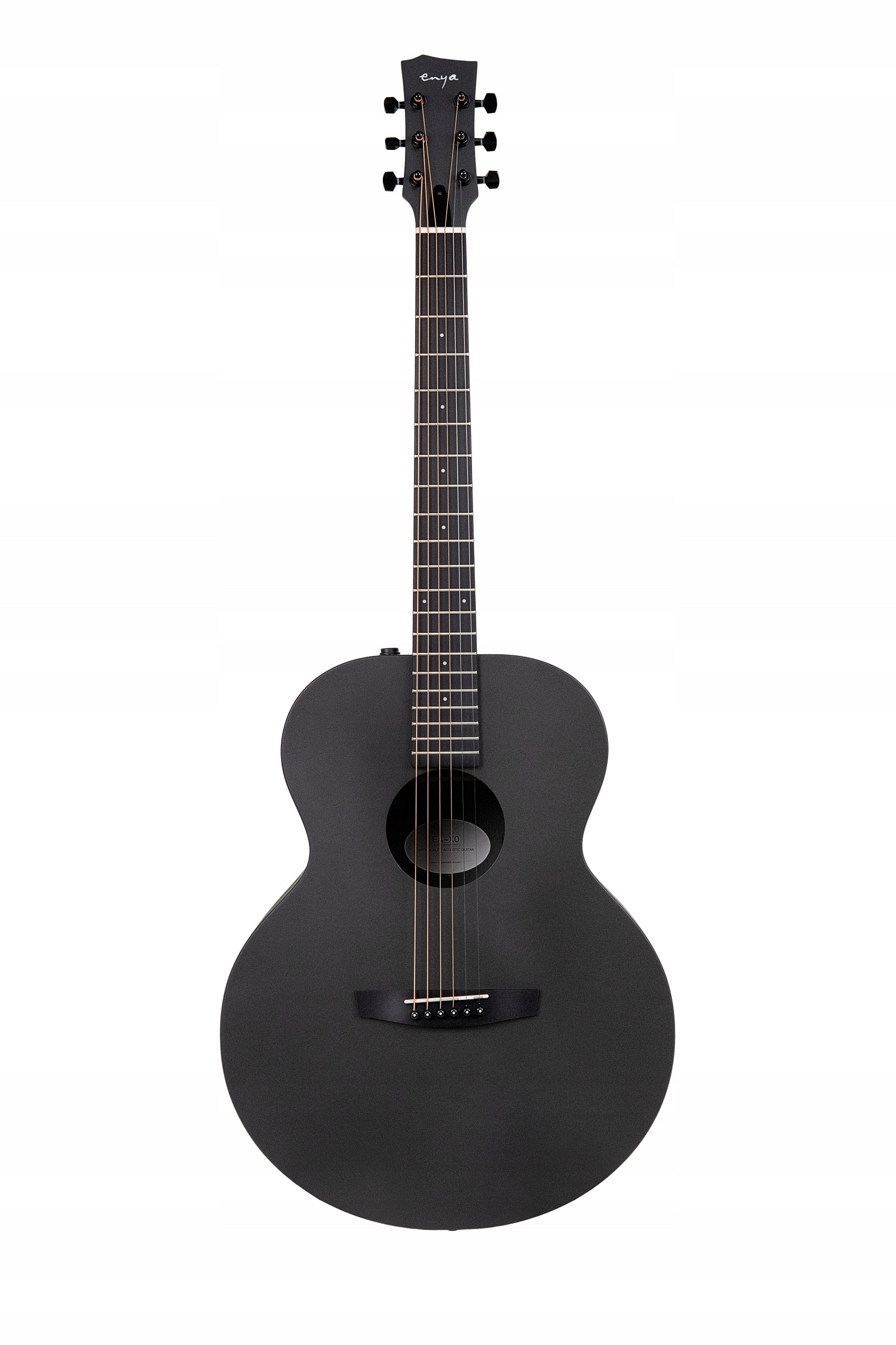 ENYA EA-X0 - Black gitara akustyczna HPL zestaw