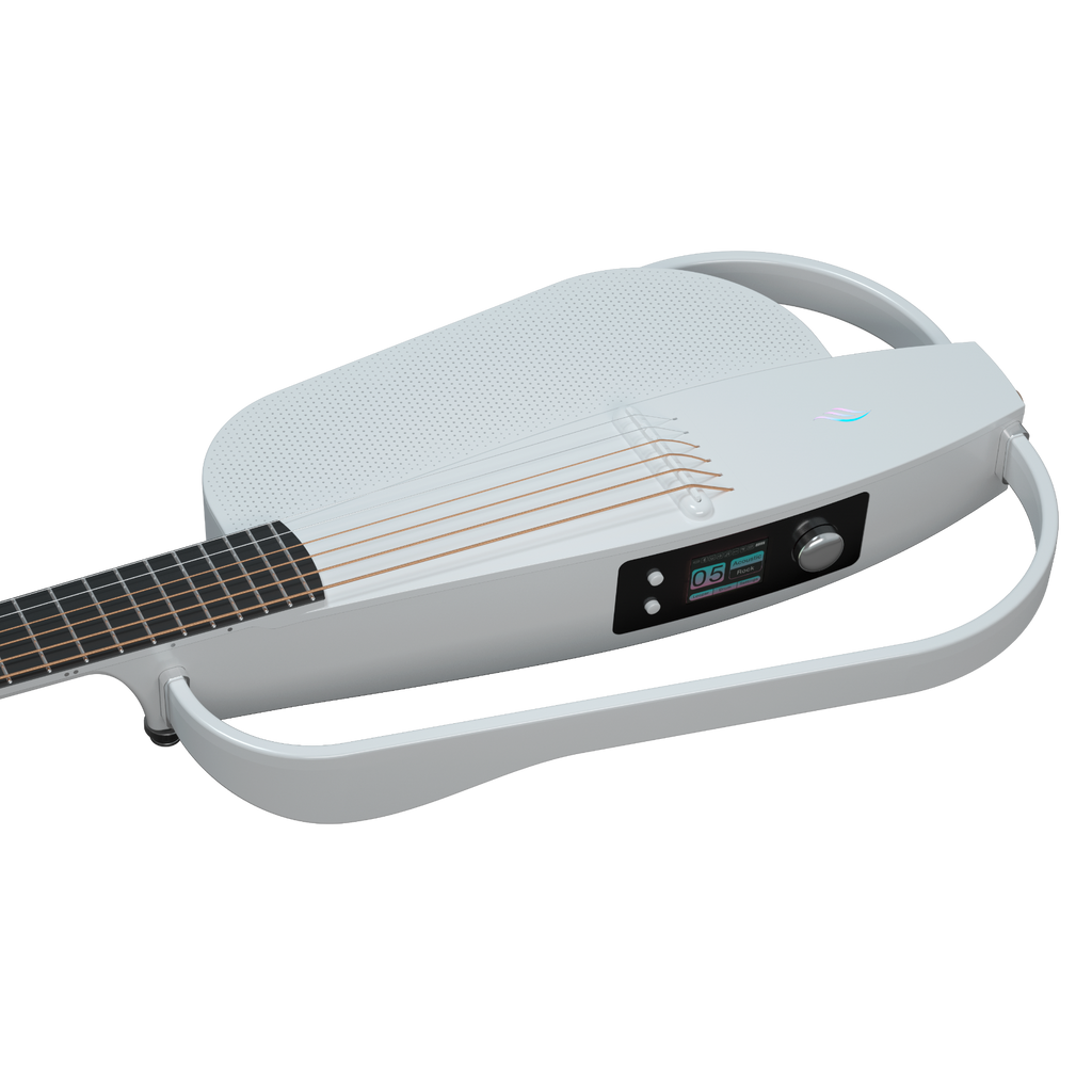 ENYA NEXG2 Delux White - smart gitara travel z looperem, ekranem dotykowym i systemem ES3