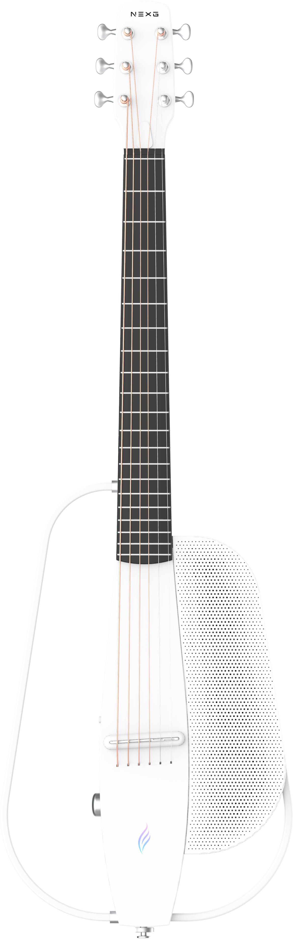 ENYA NEXG2 Delux White - smart gitara travel z looperem, ekranem dotykowym i systemem ES3