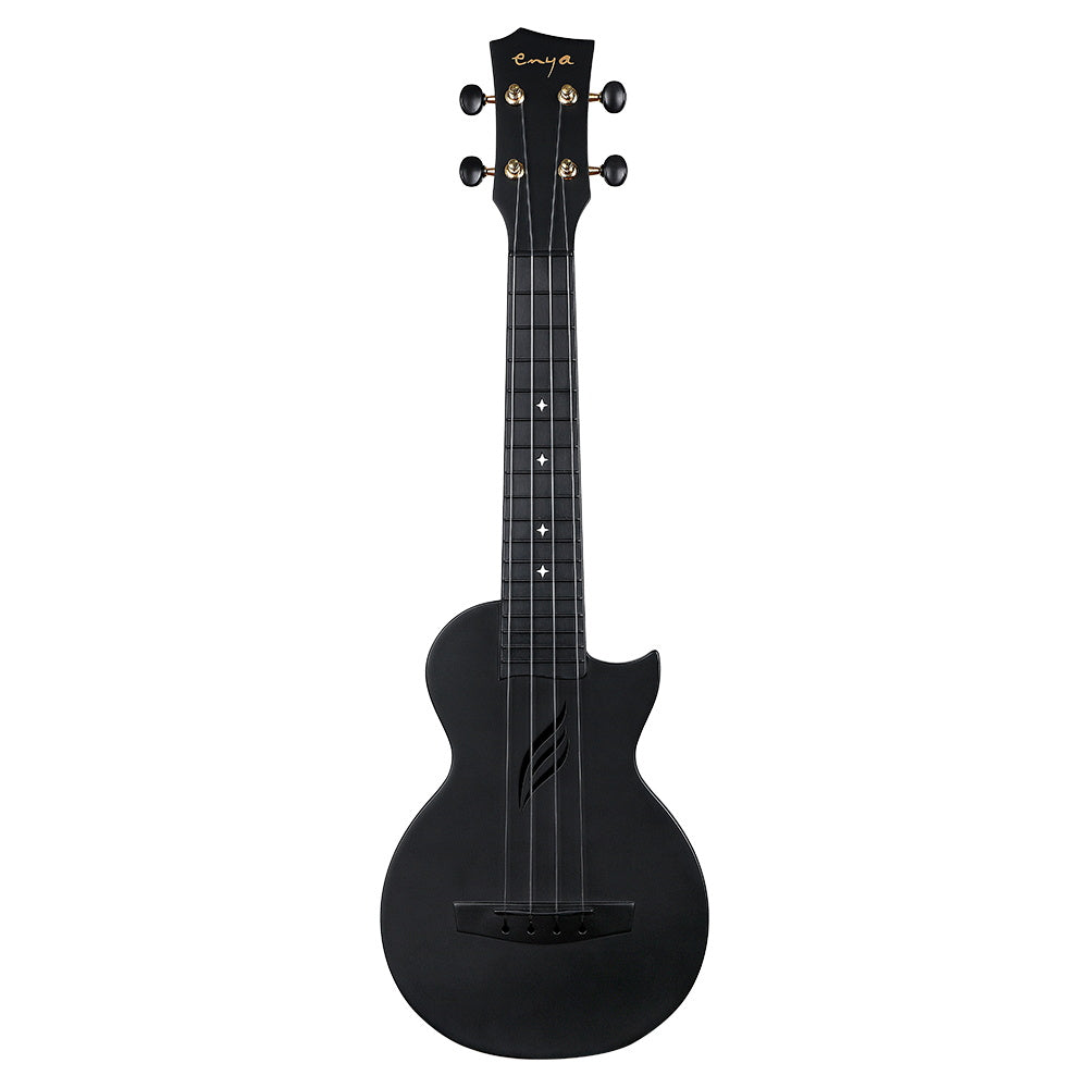 ENYA NOVA U MINI - Black Ukulele sopranowe włókno węglowe zestaw
