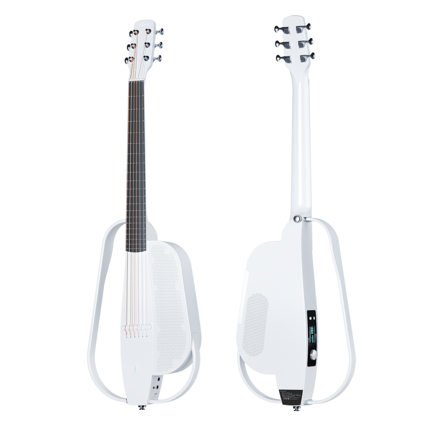 ENYA NEXG2 Delux White - smart gitara travel z looperem, ekranem dotykowym i systemem ES3