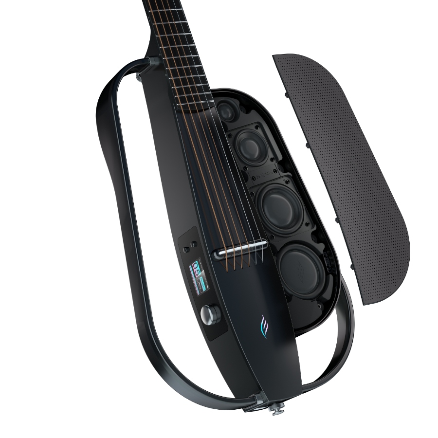 ENYA NEXG2 Delux Black - smart gitara travel z looperem, ekranem dotykowym i systemem ES3