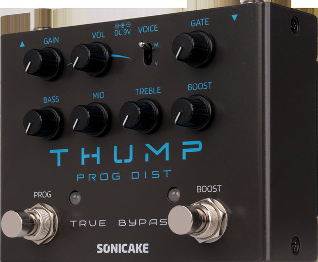 SONICAKE Thump QDS-09 – analogowy high-gain distortion z Boost i Noise Gate