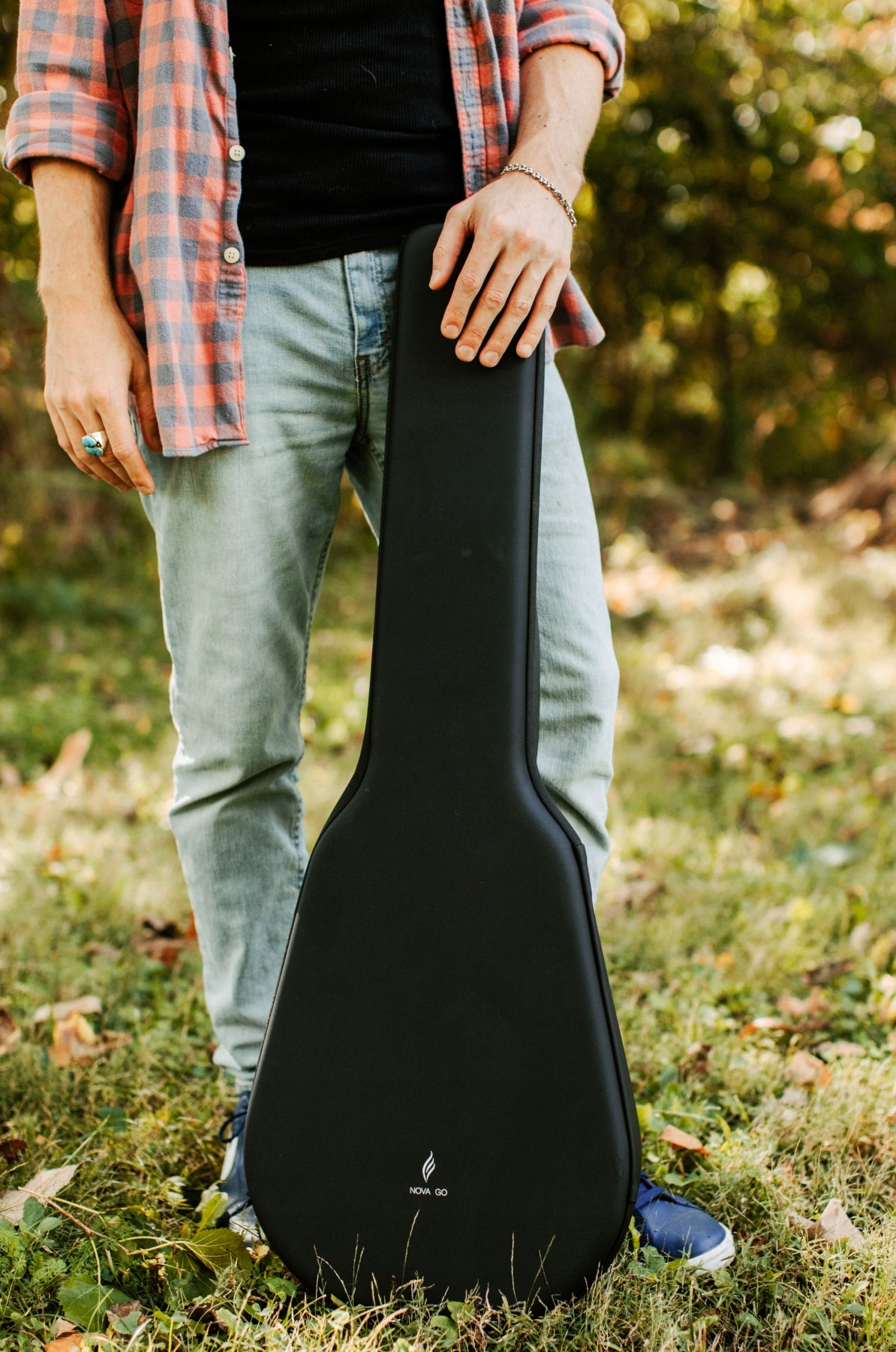 ENYA NOVA GO/SP1 Black gitara elektroakustyczna karbon podróżna z efektami
