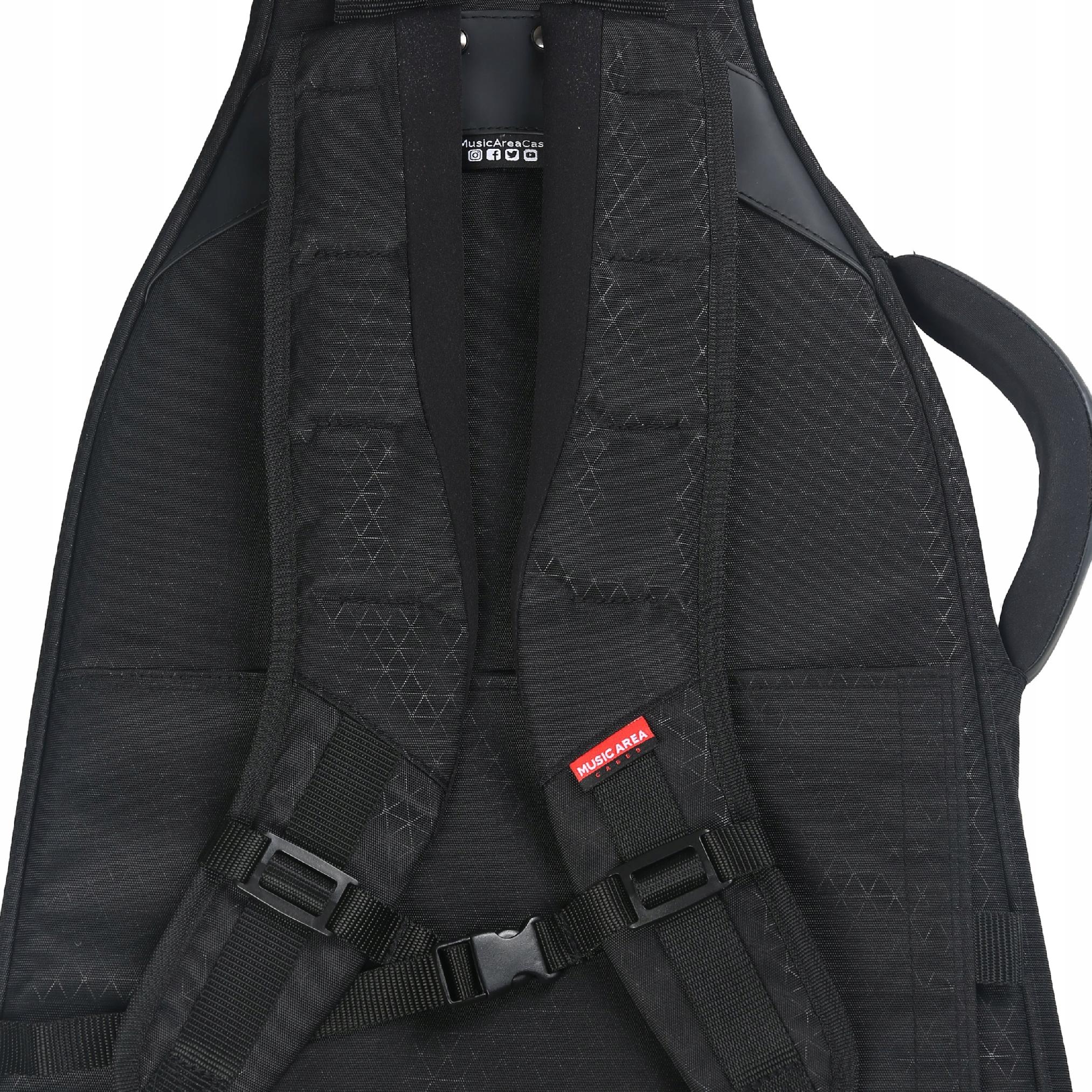 Music Area TANG30-EG-BLK premium pokrowiec na gitarę elektryczną z 30 mm