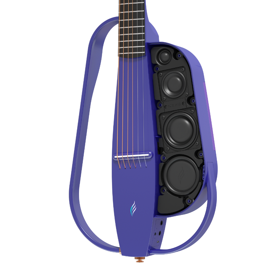 ENYA NEXG2 Delux Purple - smart gitara travel z looperem, ekranem dotykowym i systemem ES3