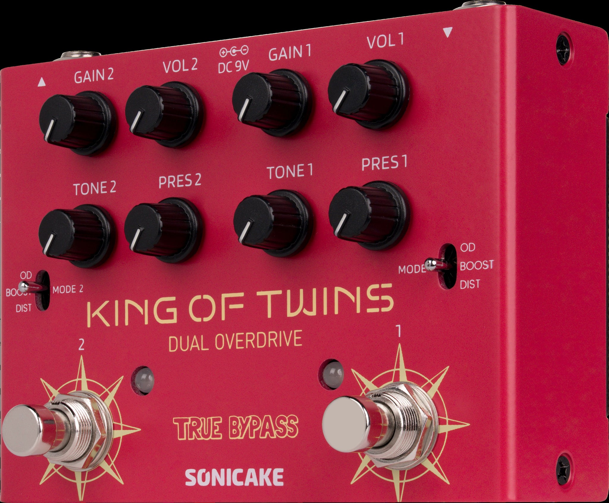 SONICAKE King of Twins QDS-08 – dwukanałowy overdrive z trybami OD / Boost / Distortion