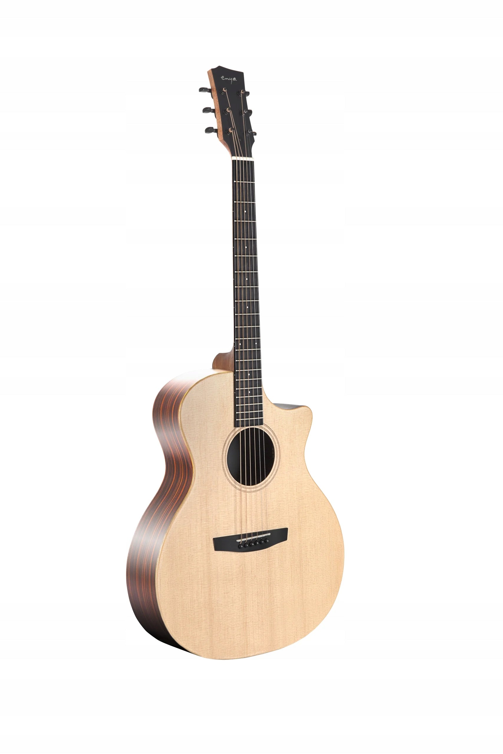 ENYA EGA-X1 PRO MAX Natural gitara akustyczna HPL z litym topem zestaw