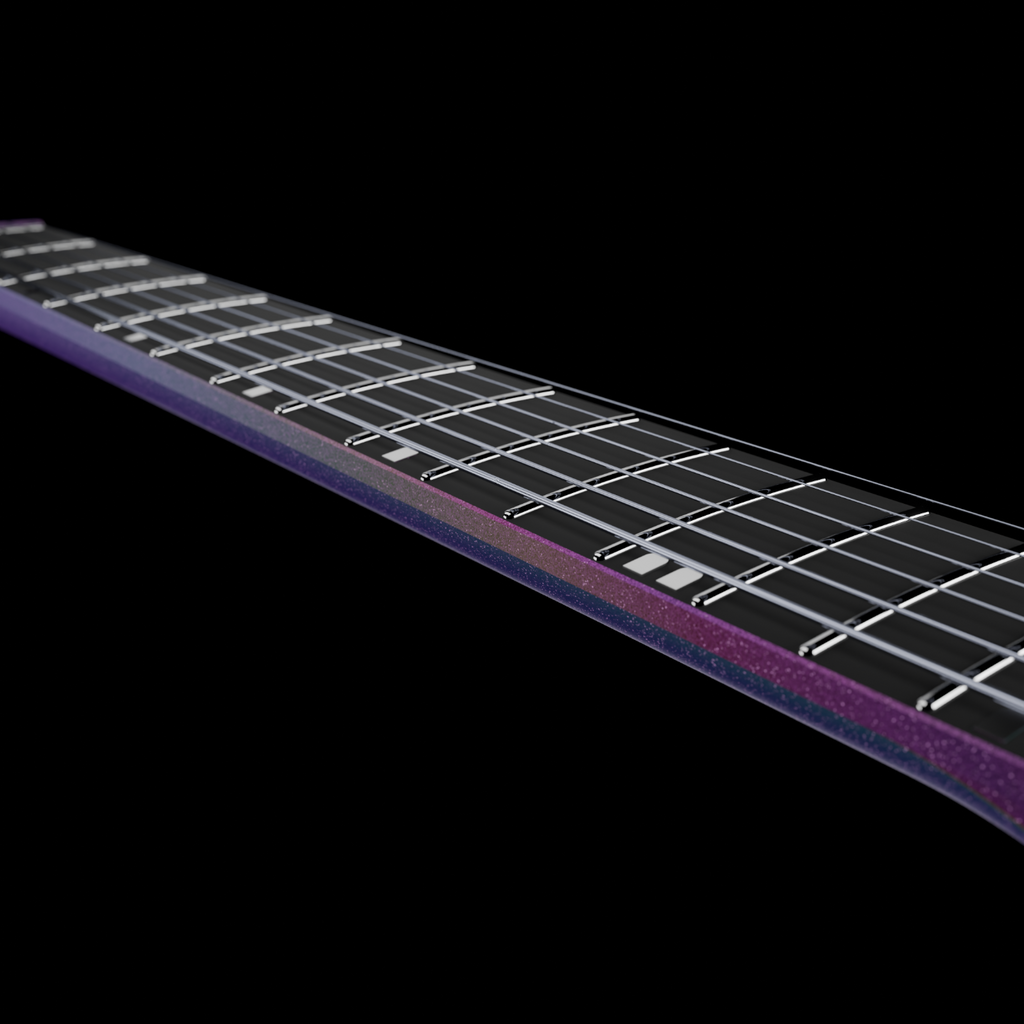 ENYA Inspire Pro AL – Purple  gitara elektryczna karbon smart z efektami