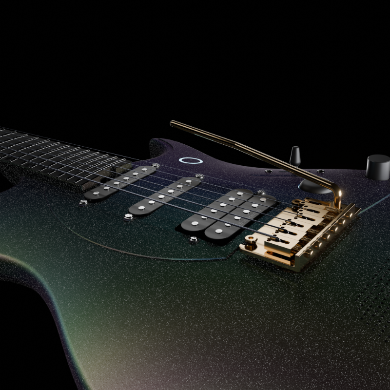 ENYA Inspire Pro AL – Black  gitara elektryczna karbon smart z efektami
