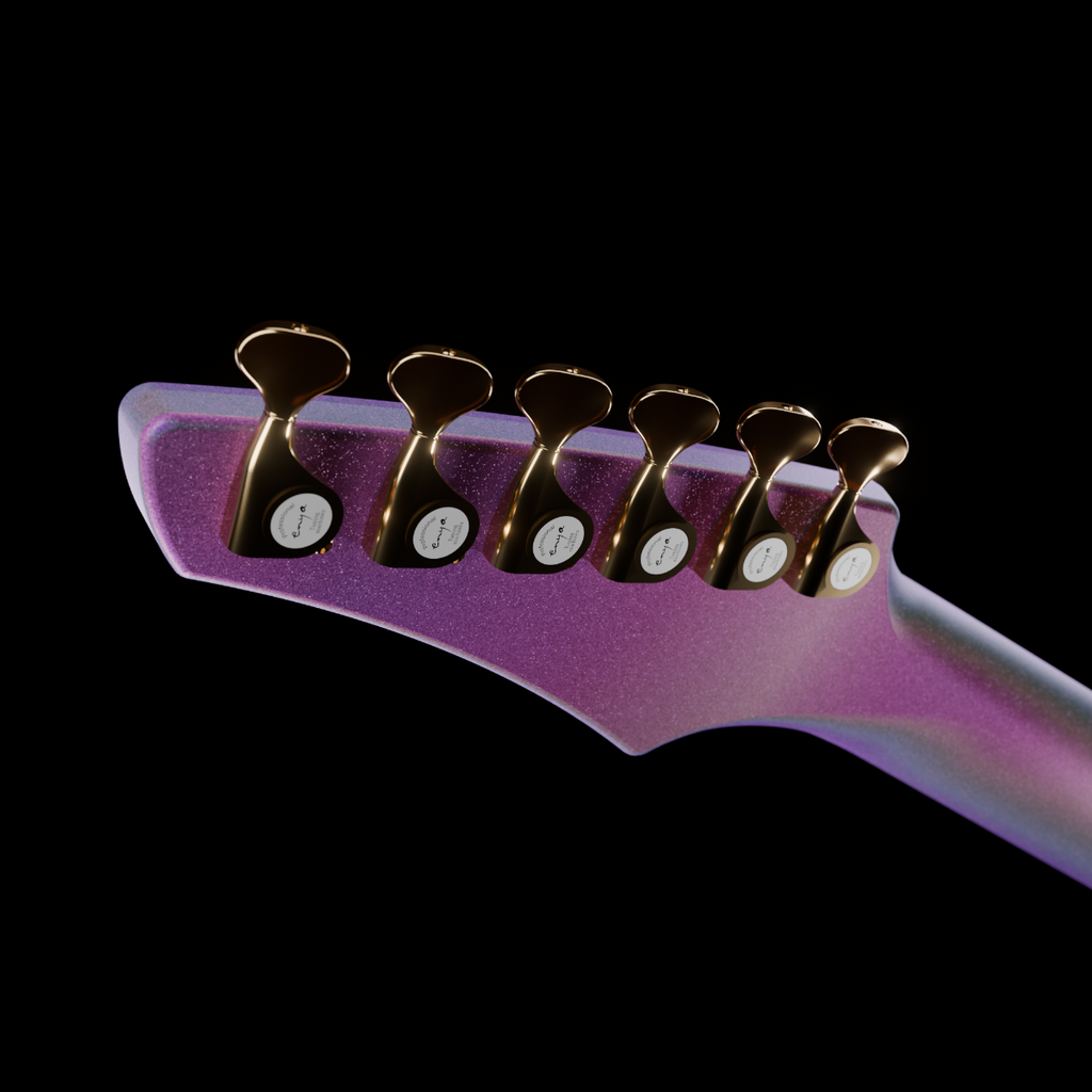 ENYA Inspire Pro AL – Purple  gitara elektryczna karbon smart z efektami