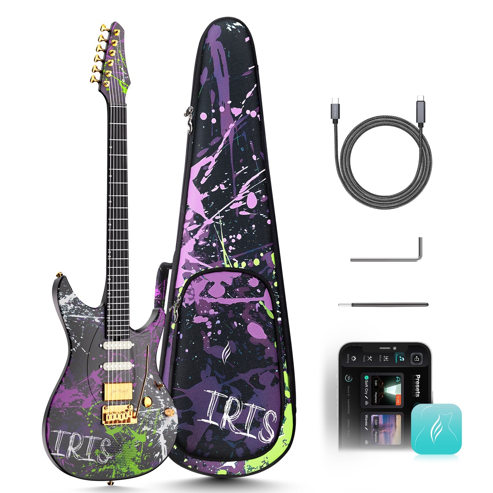ENYA Inspire Iris - inteligentna gitara elektryczna