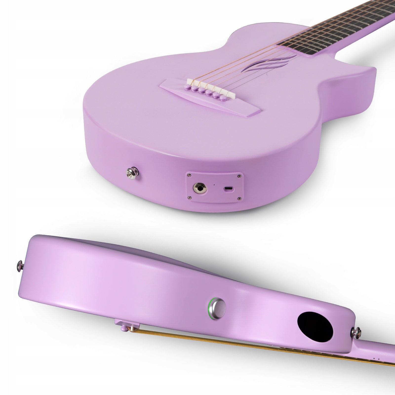 Gitara Elektroakustyczna Karbon Podróżna z efektami ENYA NOVA GO/SP1 Purple