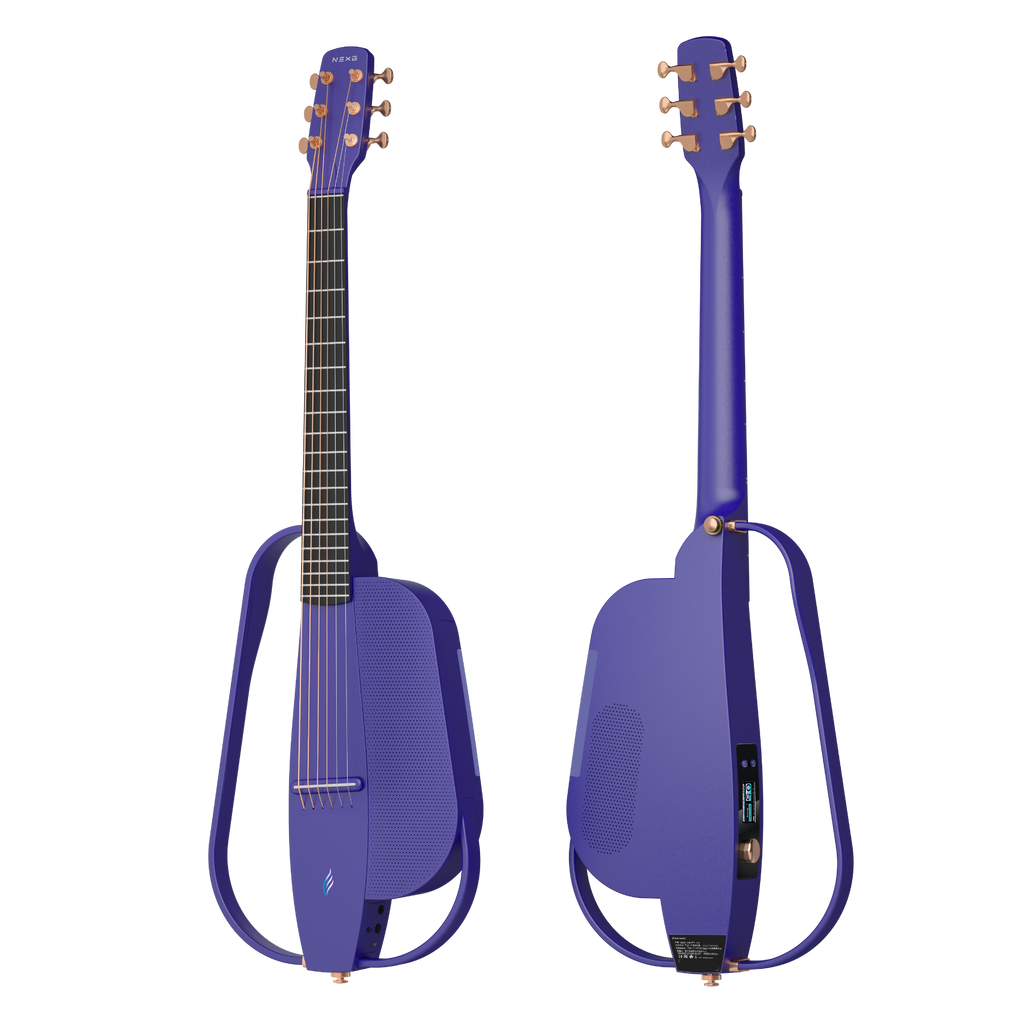 ENYA NEXG2 Delux Purple - smart gitara travel z looperem, ekranem dotykowym i systemem ES3