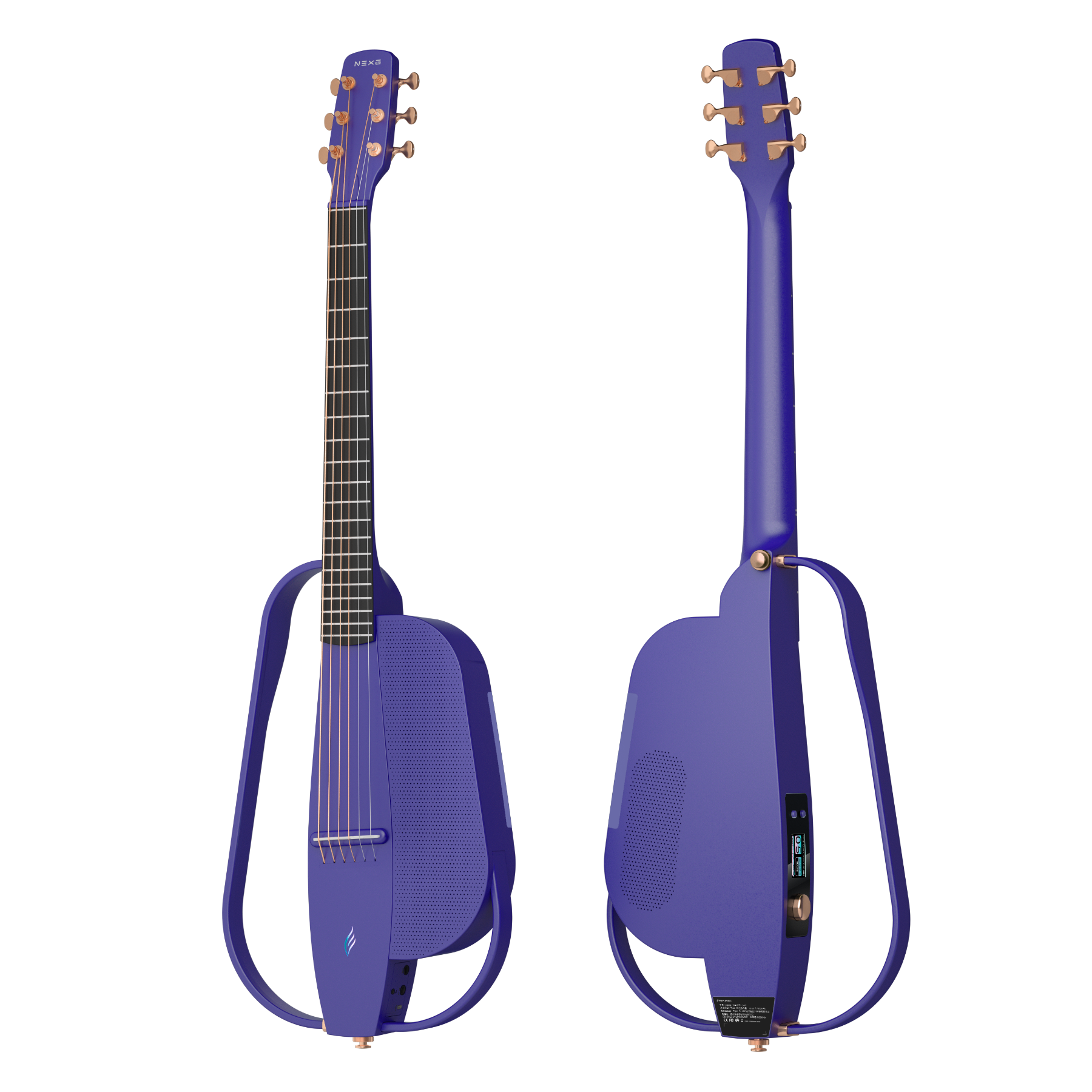 ENYA NEXG2 Delux Purple - smart gitara travel z looperem, ekranem dotykowym i systemem ES3