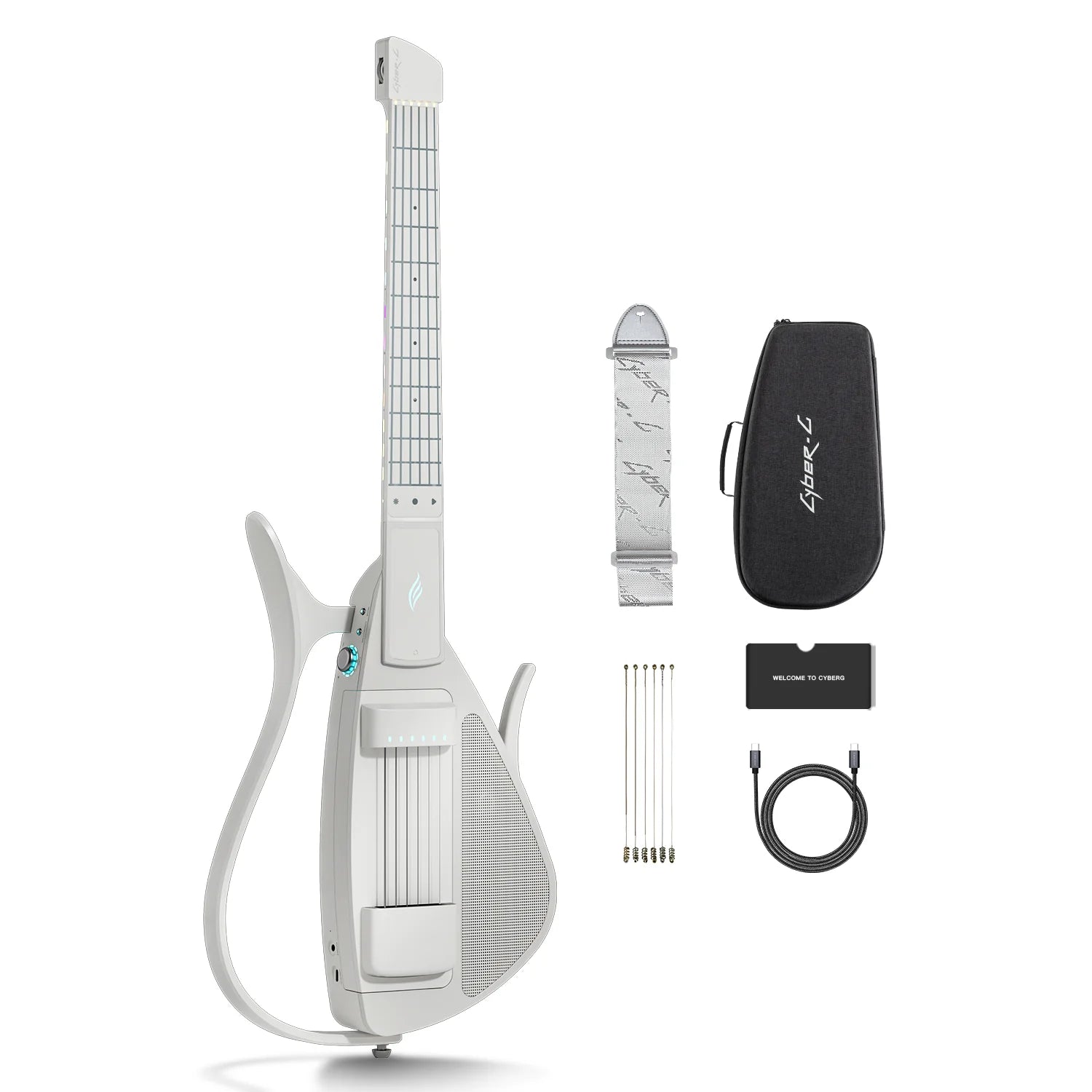 Enya Cyber-G WH - String Model inteligentna gitara strunowa biała