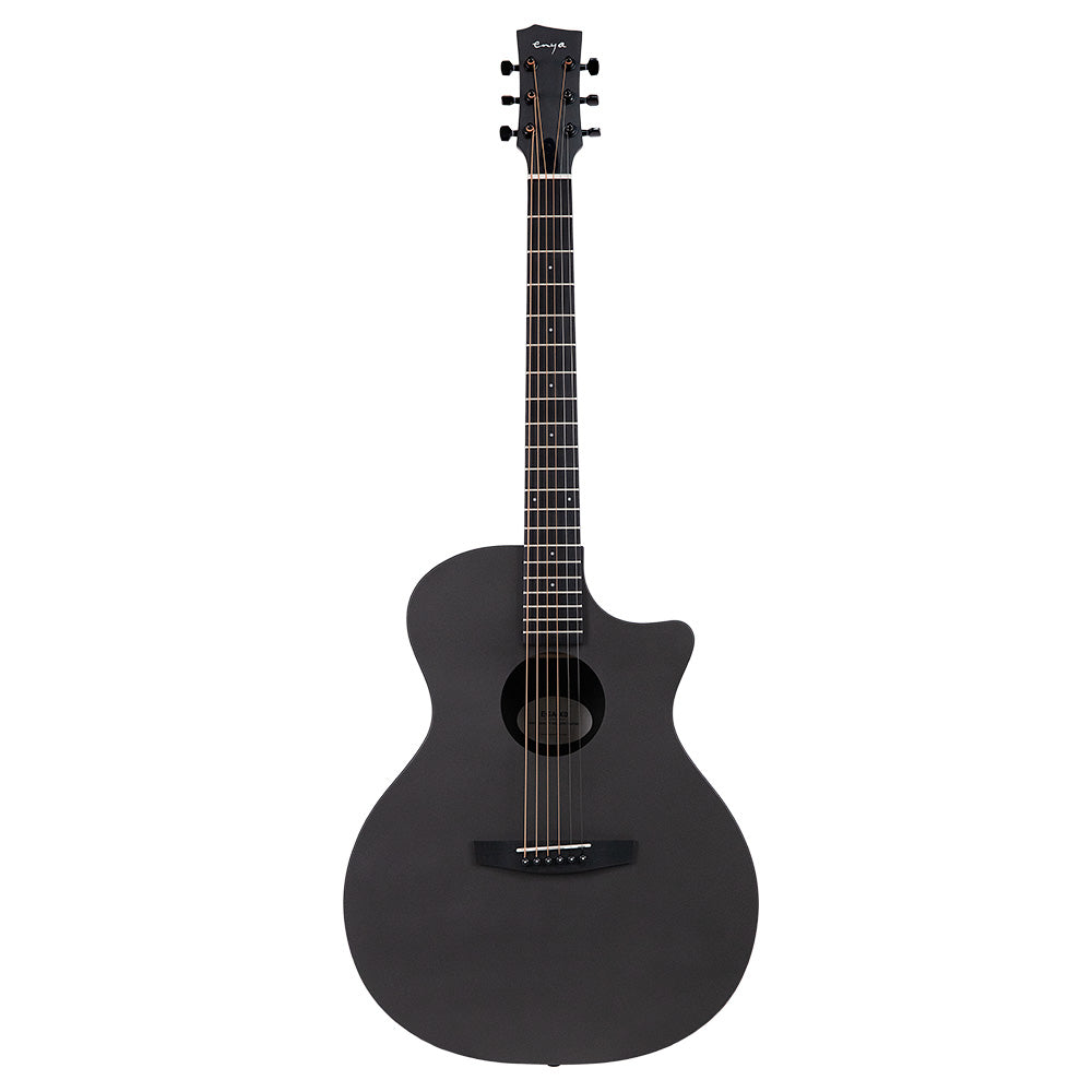 ENYA EGA-X0 Black gitara akustyczna HPL zestaw