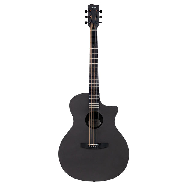 ENYA EGA-X0 Black gitara akustyczna HPL zestaw