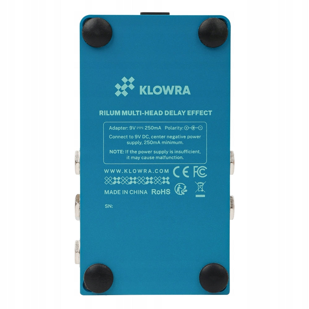 Klowra Rilum stereofoniczny delay inspirowany klasycznymi taśmowymi echo