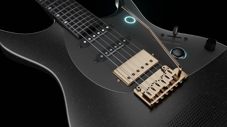 ENYA Inspire Pro SD – Black  gitara elektryczna karbon smart z efektami