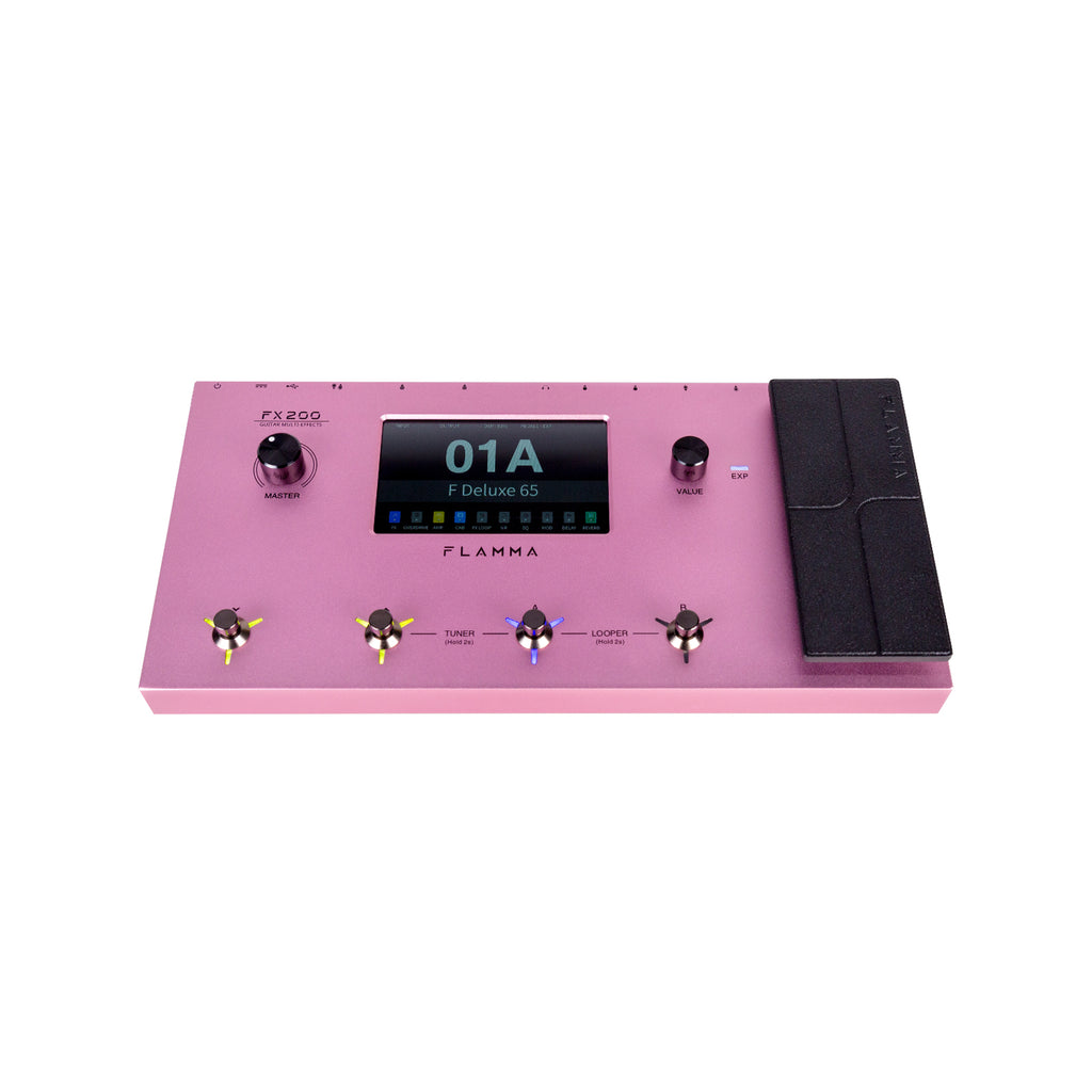 FLAMMA FX200 Pink procesor gitarowy, multiefekt IR i looper