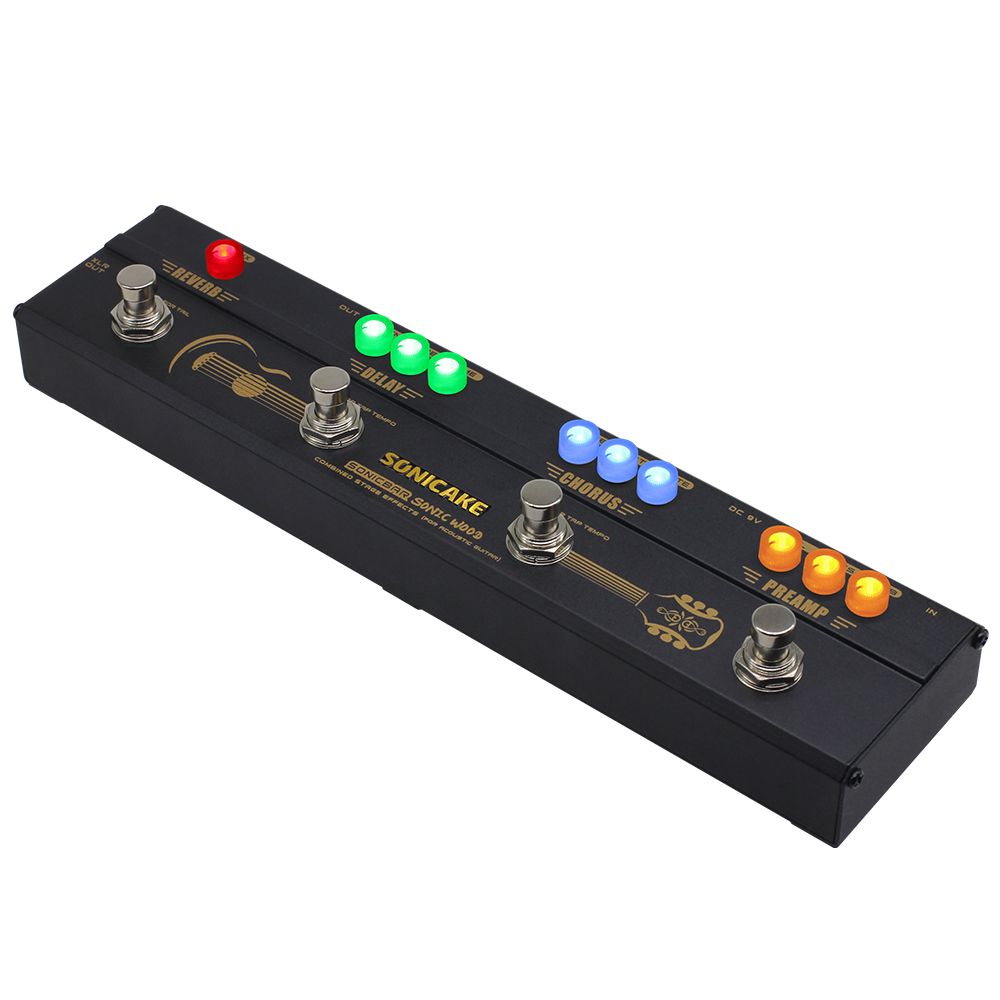 SONICAKE Sonic Wood QCE-50 multiefekt do gitary akustycznej preamp DI