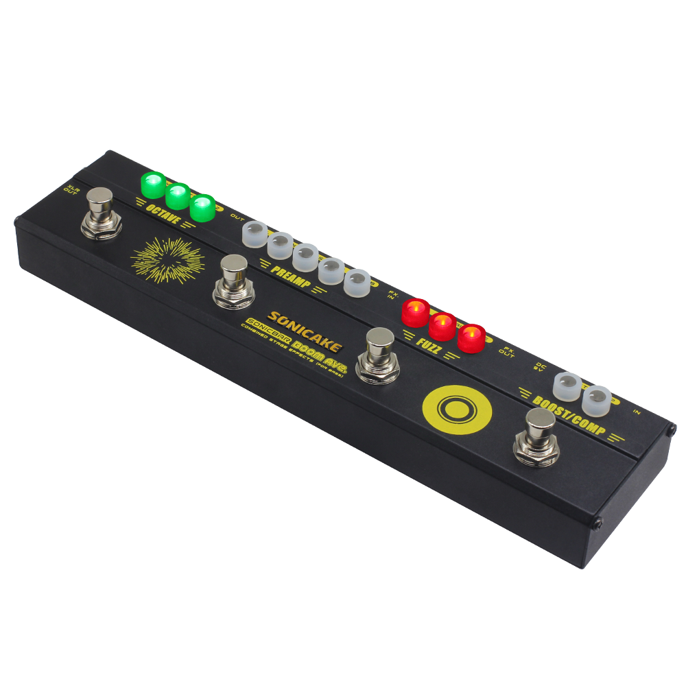 SONICAKE Boom Ave QCE-40 multiefekt basowy preamp kompresor fuzz octaver