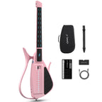 Enya Cyber-G PK-P inteligentna gitara bezstrunowa z modułem kostki różowa