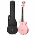 ENYA NOVA GO MINI Pink gitara akustyczna włókno węglowe podróżna zestaw