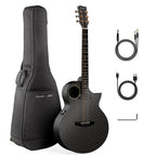 Enya X4 Pro Black Hole Luca Stricagnoli Signature gitara elektroakustyczna carbon fiber 41”