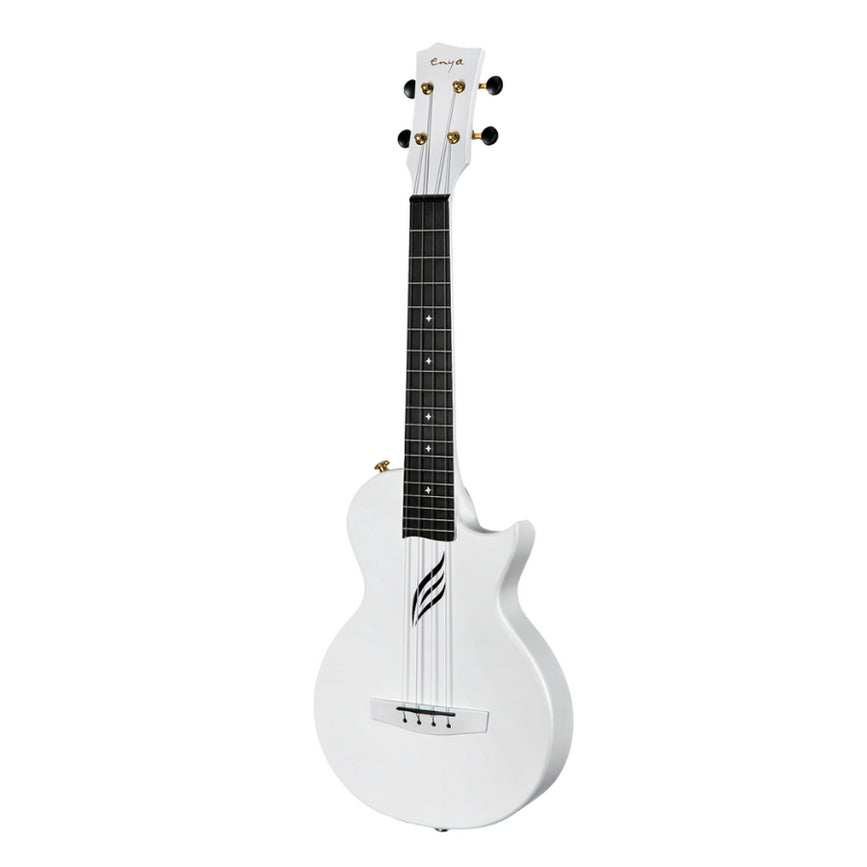ENYA NOVA U - White Ukulele koncertowe włókno węglowe zestaw