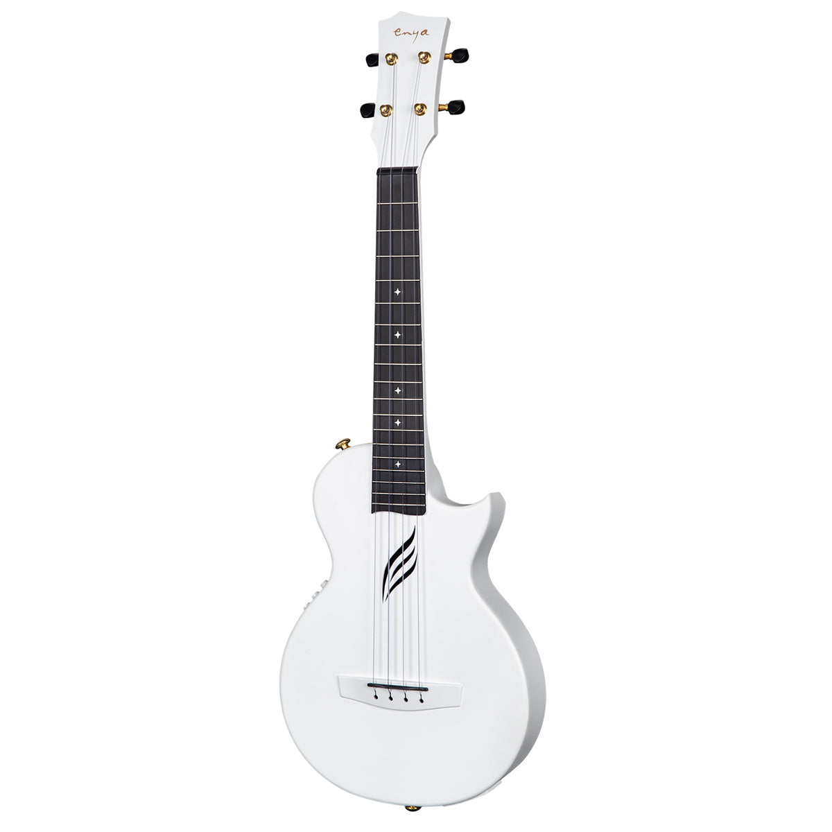 ENYA NOVA UE PRO White - elektroakustyczne ukulele tenorowe z włókna węglowego i systemem AcousticPlus