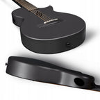 ENYA NOVA GO Black gitara akustyczna włókno węglowe podróżna zestaw