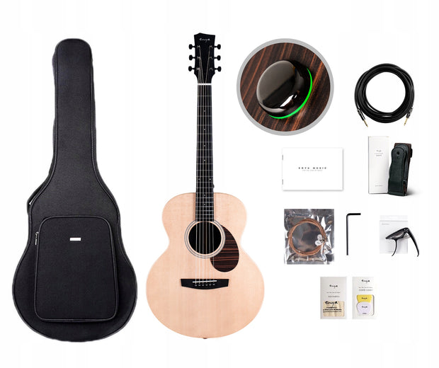 ENYA EA-X1 PRO MAX/SP1S Natural gitara elektroakustyczna HPL z efektami