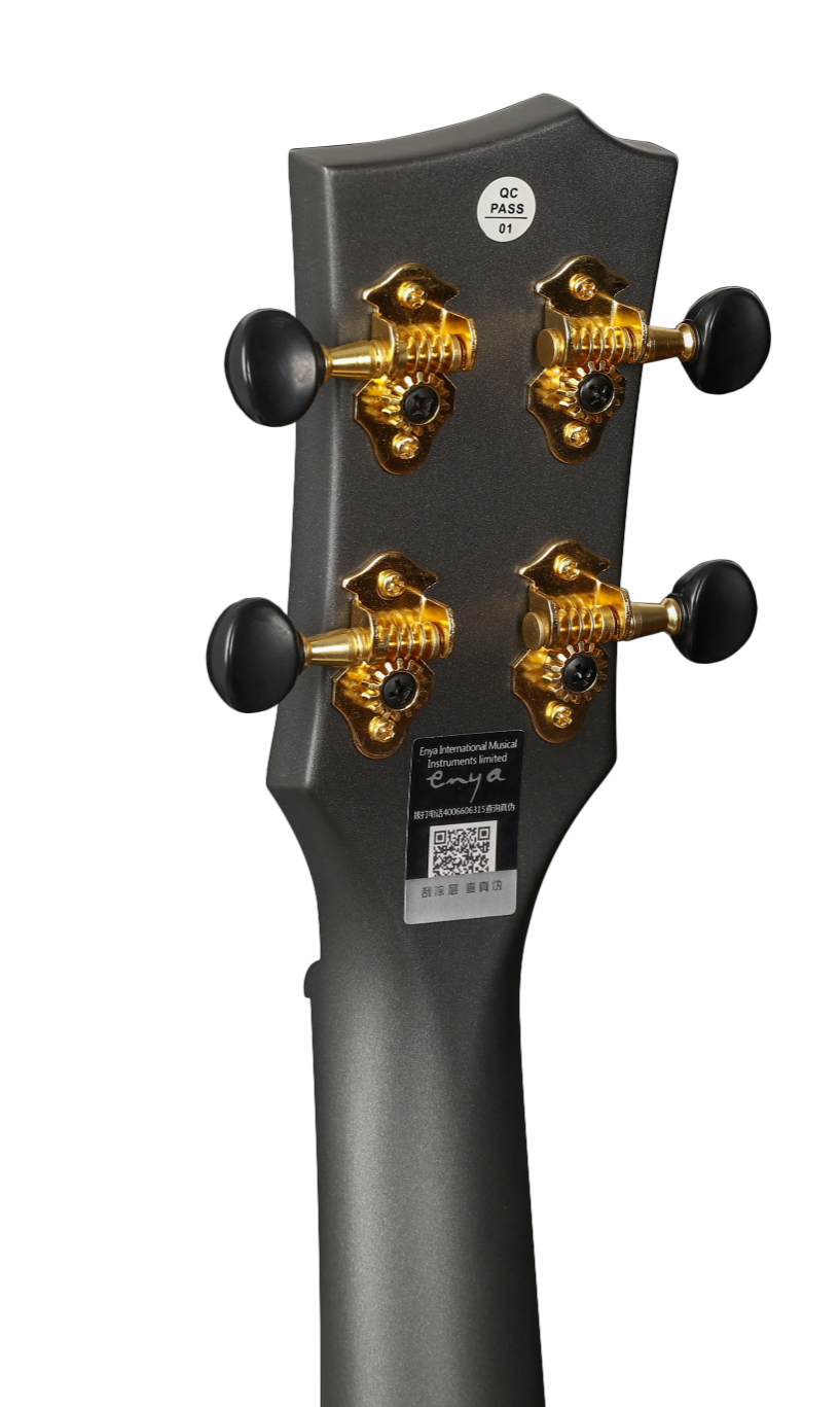 ENYA NOVA UE Pro Black – elektroakustyczne ukulele tenorowe z włókna węglowego i systemem AcousticPlus