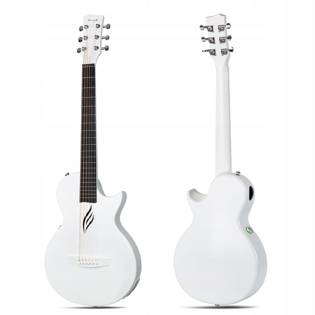 ENYA NOVA GO/SP1 White gitara elektroakustyczna karbon podróżna z efektami