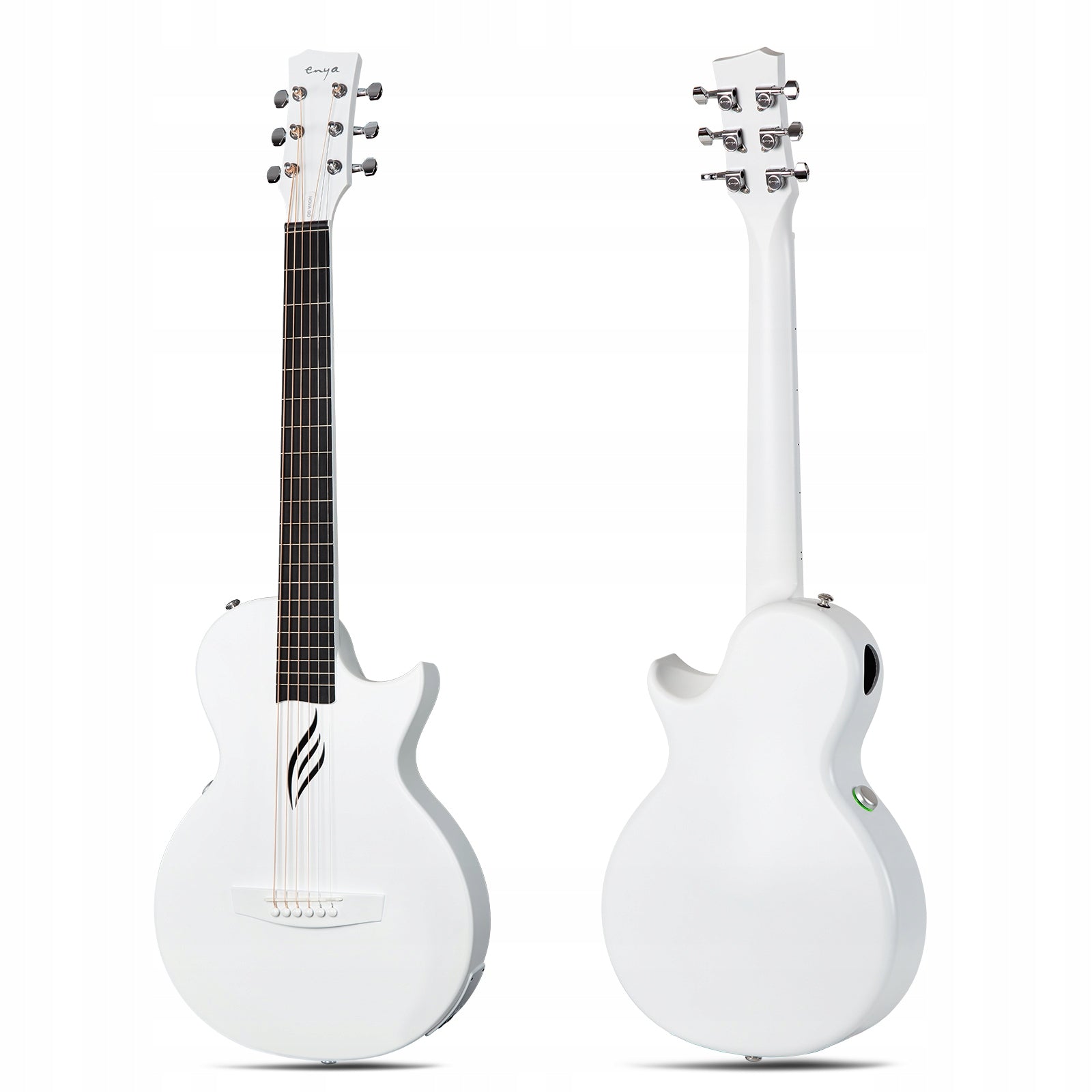 ENYA NOVA GO/SP1 White gitara elektroakustyczna karbon podróżna z efektami