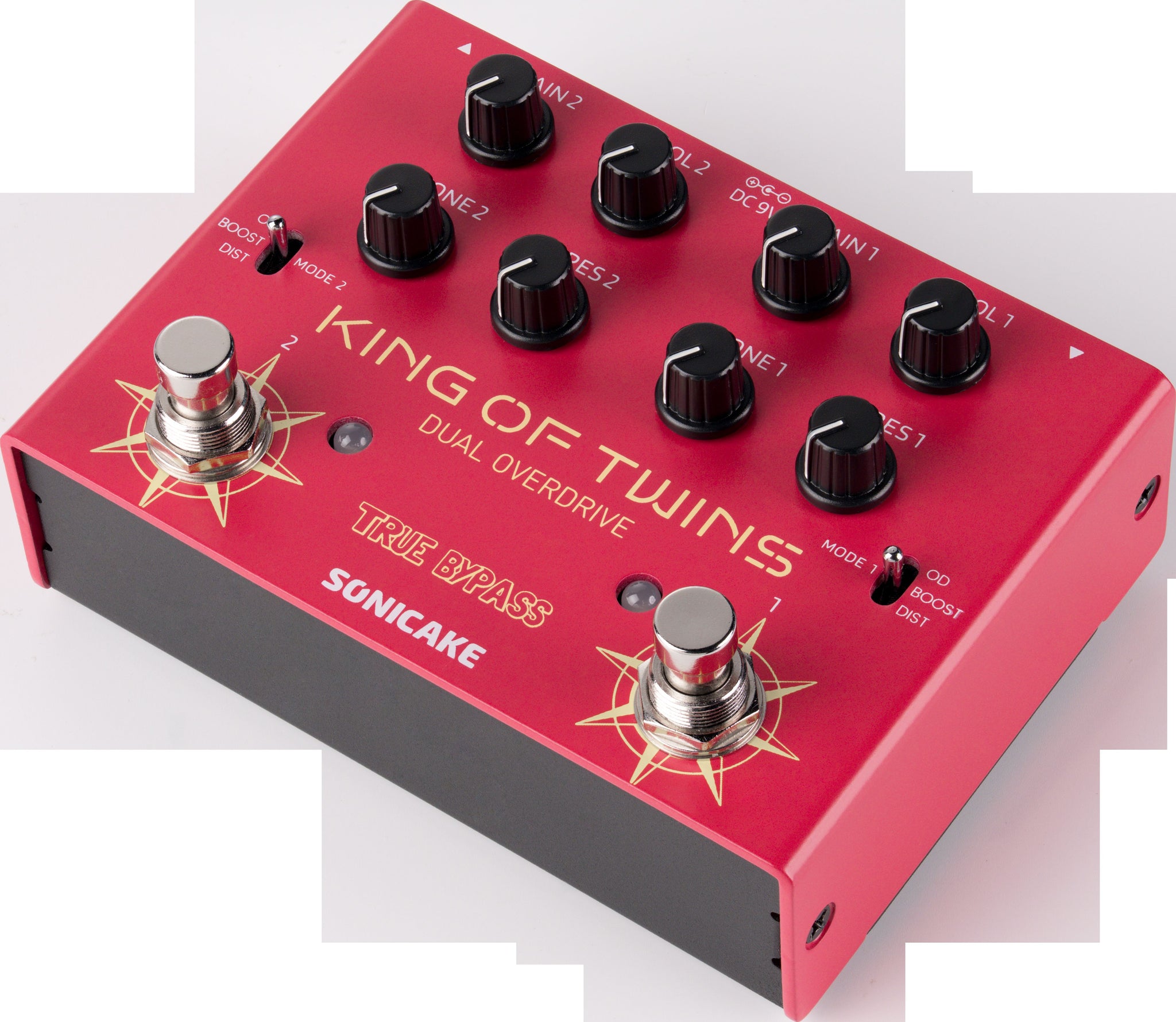 SONICAKE King of Twins QDS-08 – dwukanałowy overdrive z trybami OD / Boost / Distortion