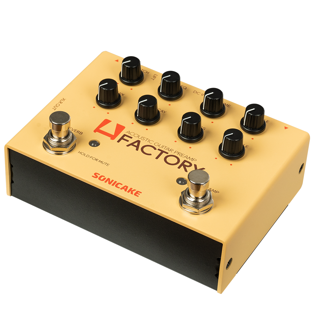 SONICAKE A Factory QDS-04 – preamp / DI do instrumentów akustycznych z cyfrowym reverbem